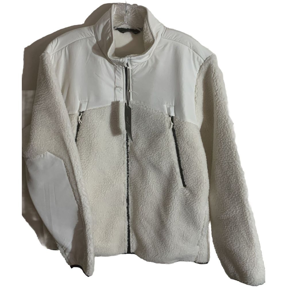 NWT Alpine Design Men's Sherpa Jacket Size Large Bright White MSRP $85